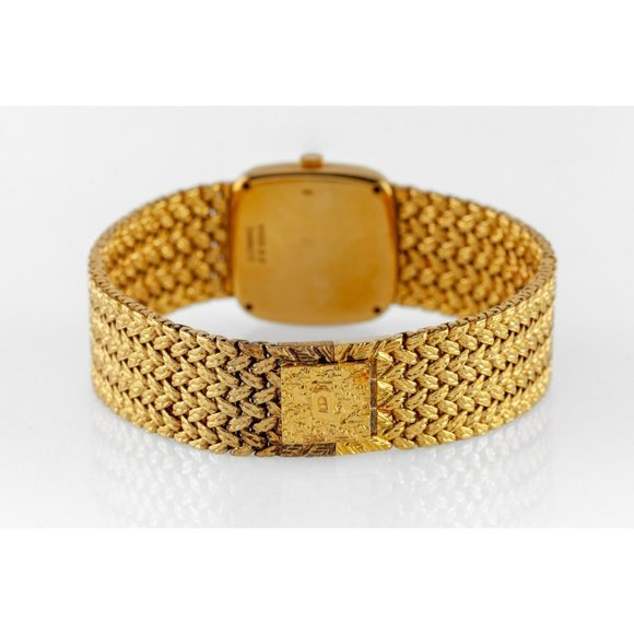 Piaget Ladies 18k Gold Wristwatch, Onyx Dial, 18 Jewel, Certificate, Ref. 9902D2 - Picture 7 of 8